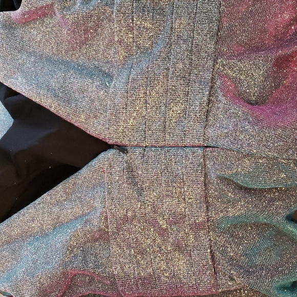 Grab-A-Dress Special Grey Iridescent Sleeveless Fit & Flare Dress Size 0 - Picture 5 of 10